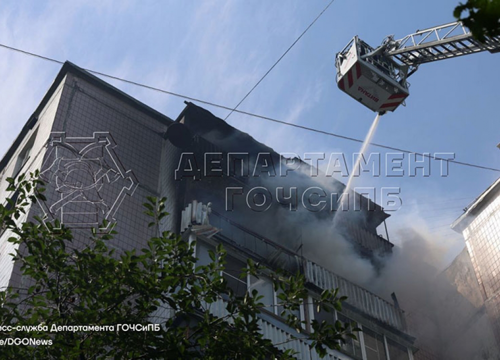 Потушили квартиру в районе Ясенево