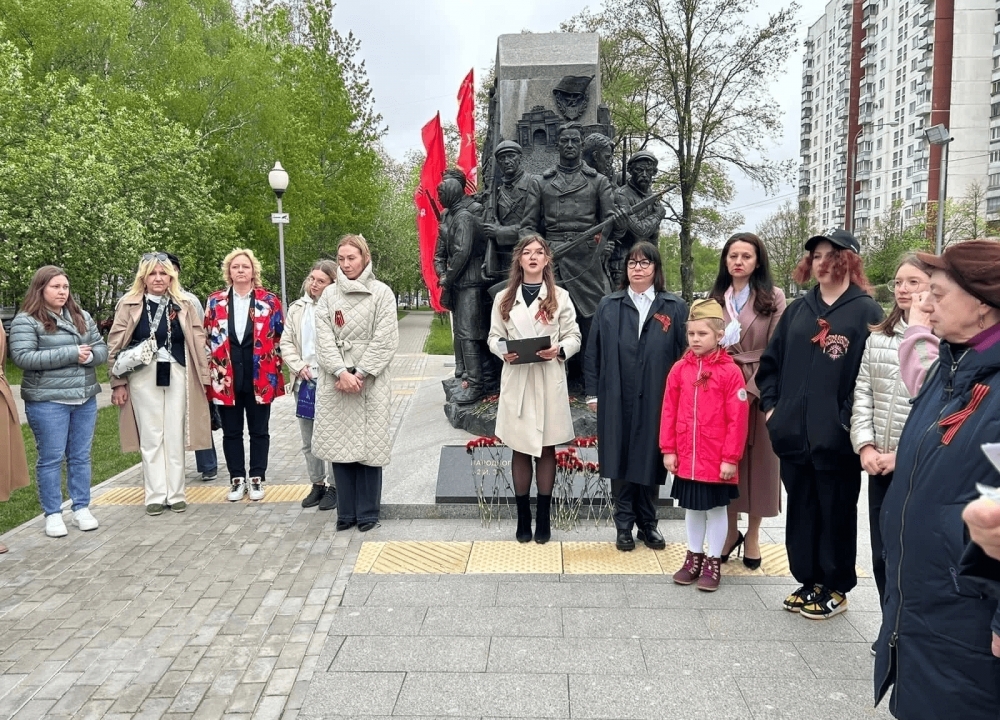 Митинг в честь Дня Победы в Теплом Стане