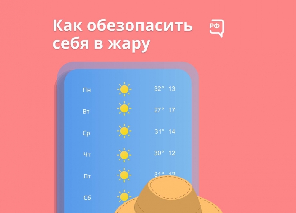 Рекомендации в жару