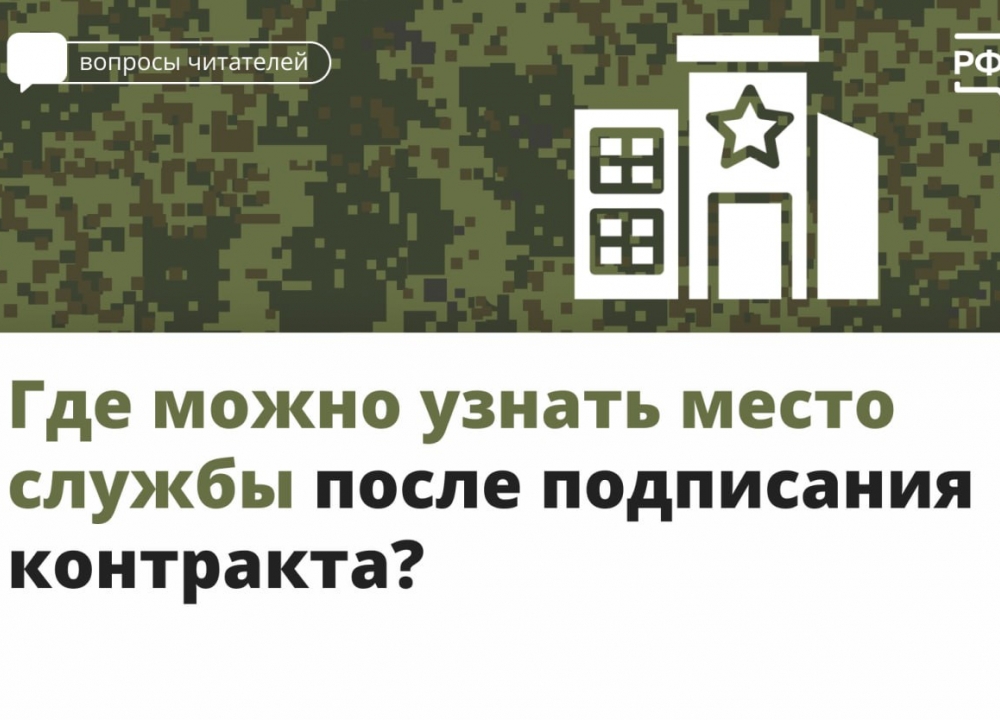 Место службы участников СВО
