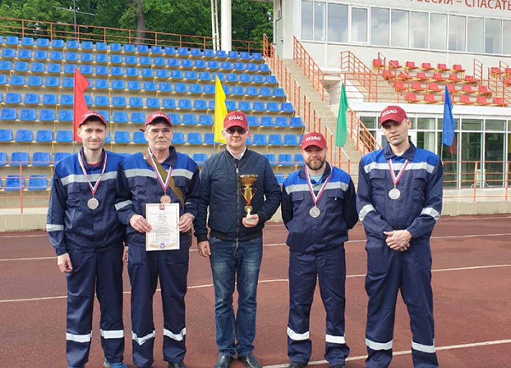 В Апаринках прошли соревнования на лучшее нештатное формирование гражданской обороны