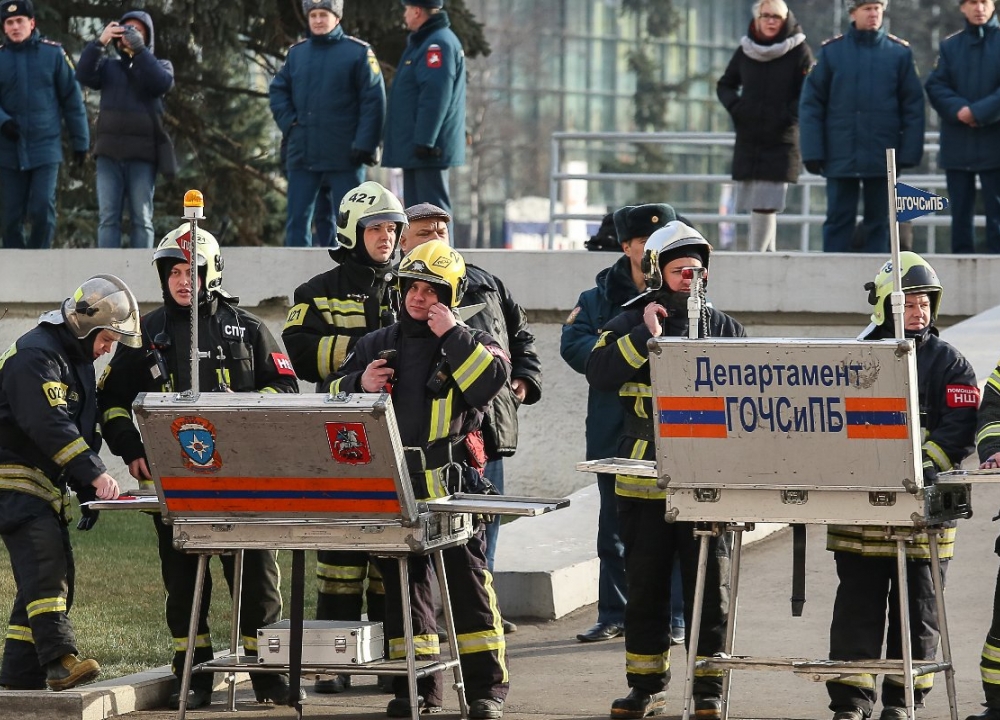 Пожарно-тактические учения прошли на ВДНХ