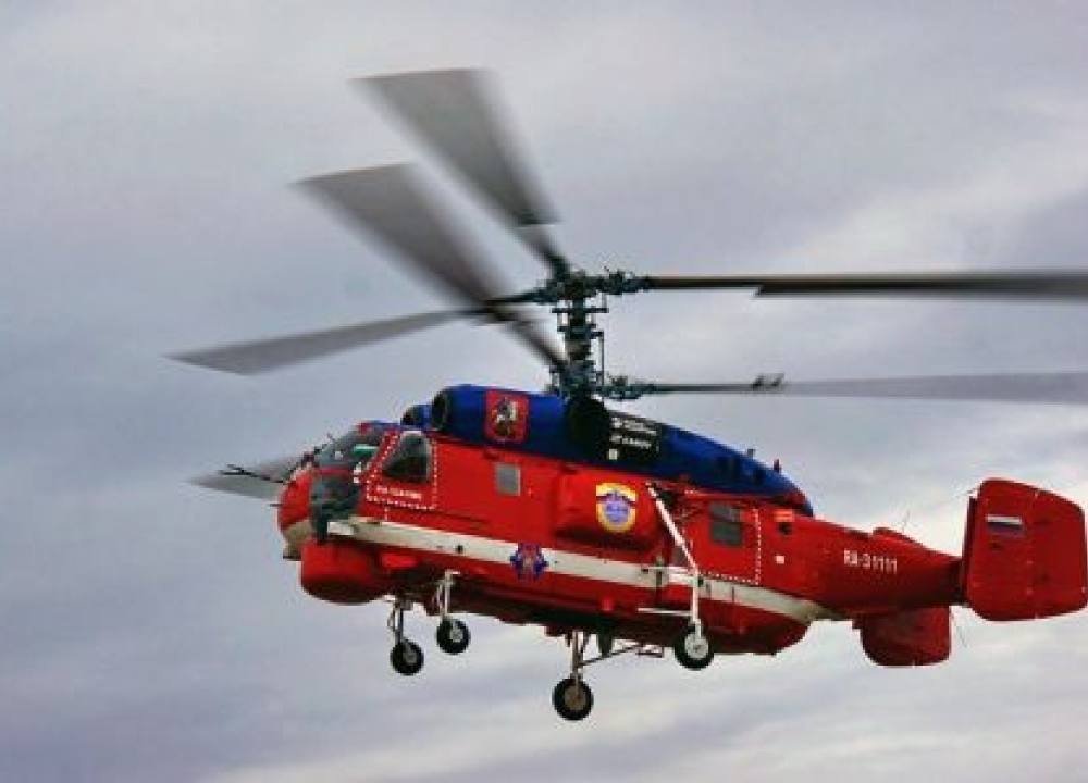 Новый пожарный вертолет приступил к тренировочным полетам