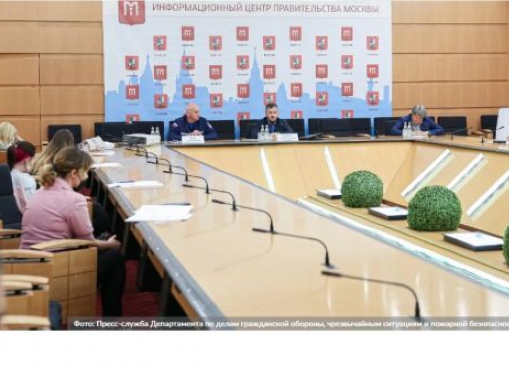 Состоялась пресс-конференция, посвященная деятельности московских пожарных и спасателей