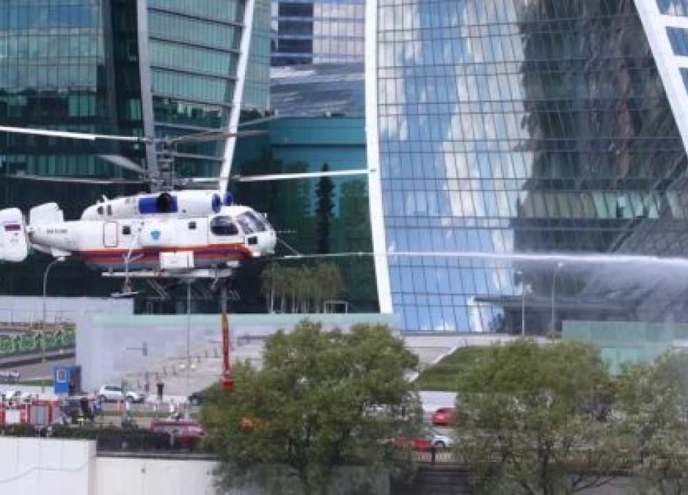 Четыре вертолета Московского авиацентра ежедневно обеспечивают пожарную безопасность столицы